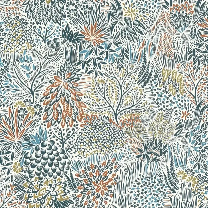 Rasch|Papel pintado floral bosque multicolor|Papel Pintado