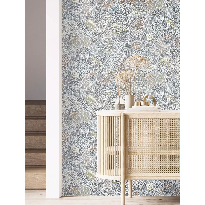 Rasch|Papier peint fleuri forêt multicolore|Papier Peint