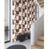 Rasch|Tapete geometrisch rosa Retro-Muster|Geometrisch