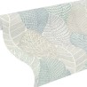 Rasch|Papel pintado escandinavo hojas azul y verde|Papel Pintado