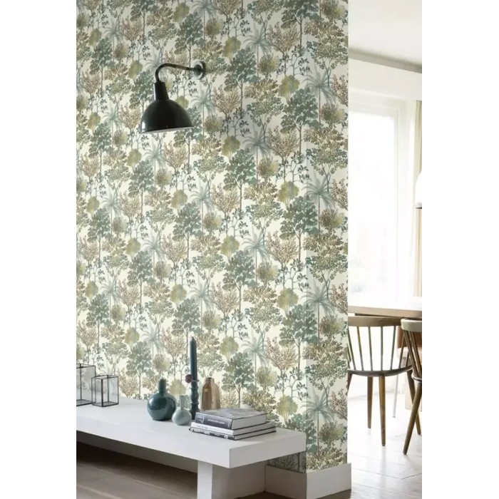 Rasch|Papel pintado atemporal bosque árboles verde|Papel Pintado