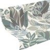 Rasch|Papier peint fleuri botanique minimaliste bleu vert|Papier Peint
