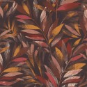 Rasch|Papier peint fleuri imprimé feuilles multicolores|Papier Peint