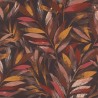 Rasch|Papier peint fleuri imprimé feuilles multicolores|Papier Peint