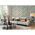 Rasch|Wallpaper green leaf print floral|Wallpaper