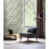 Rasch|Papier peint fleuri imprimé feuilles vertes|Papier Peint