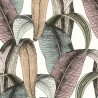 Rasch|Papier peint urban jungle feuilles de bananier vert rose|Tropical