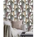 Rasch|Wallpaper urban jungle green pink banana leaves|Tropical