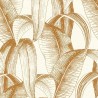 Rasch|Papier peint jungle feuilles de bananier couleur miel|Tropical