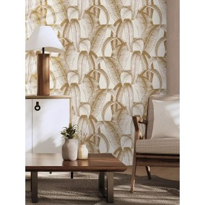 Eijffinger|Moderne Boho-Tapete cremeweiß mit Blumen|Blumen 2