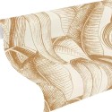 Rasch|Papier peint jungle feuilles de bananier couleur miel|Tropical