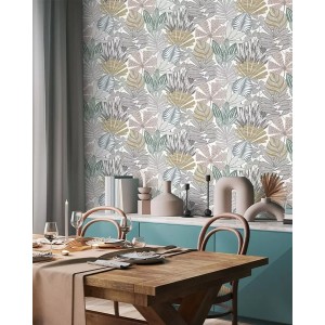 Rasch|Tapete Aquarell Rosen Skizze rosa|Tapeten 2