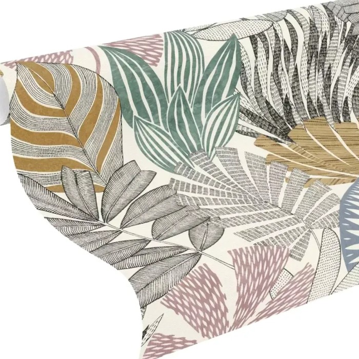 Rasch|Tapete ethnisch Tribal-Blumen mehrfarbig|Ethnisch