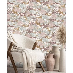 Casadeco|Papier peint bleu à petites fleurs et muguet|Floral 2