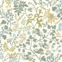 Rasch|Papier peint illustration fleurs sauvages vert|Papier Peint