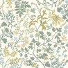 Papel pintado ilustración flores silvestres verde - Rasch Symphony 868517
