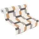 Rasch|Papier peint rétro motif vintage orange|Rétro