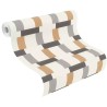 Rasch|Papier peint rétro motif vintage orange|Rétro