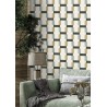 Rasch|Wallpaper vintage geometric green pattern|Retro