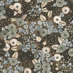 Pip Studio|Papier peint romantique petites fleurs japonaises vert|Romantique