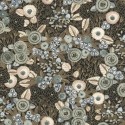 Rasch|Wallpaper romantic black golden floral|Romantic