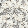 Rasch|Tapete romantisch weißsilber Blumen|Romantisch
