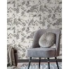Rasch|Tapete romantisch weißsilber Blumen|Romantisch