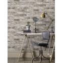 Rasch|Papier Peint brique marron et gris industriel|Imitation Brique