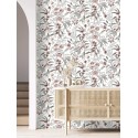 Rasch|Papier peint fleurs japonaises rouge|Oriental