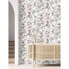 Rasch|Wallpaper Japanese flowers red|Oriental