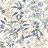 Rasch|Papier peint fleurs japonaises bleu|Oriental