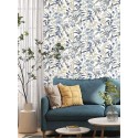 Rasch|Papier peint fleurs japonaises bleu|Oriental