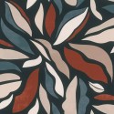 Rasch|Papier peint moderne feuilles style rétro multicolore|Papier Peint