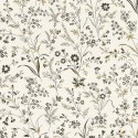 Rasch|Papel pintado floral romántico flores pequeñas blanco|Romántico