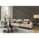Rasch|Tapete modern Welle braungrau Wohnzimmer|Wohnen