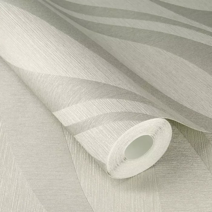 Rasch|Wallpaper modern abstract gray waves living room|Living Room