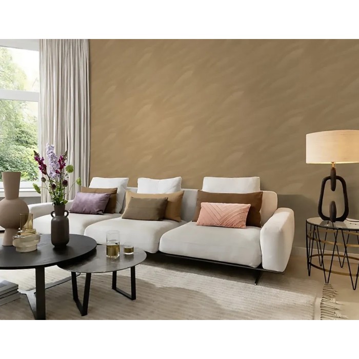 Papel pintado moderno para recibidor dorado - Rasch Sky Lounge 608052