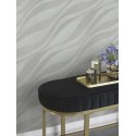 Rasch|Papier peint pour salon moderne argenté|Papier Peint