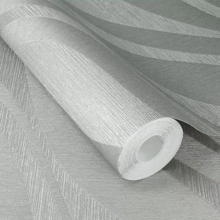 Papel pintado para salón moderno plateado - Rasch Sky Lounge 608069