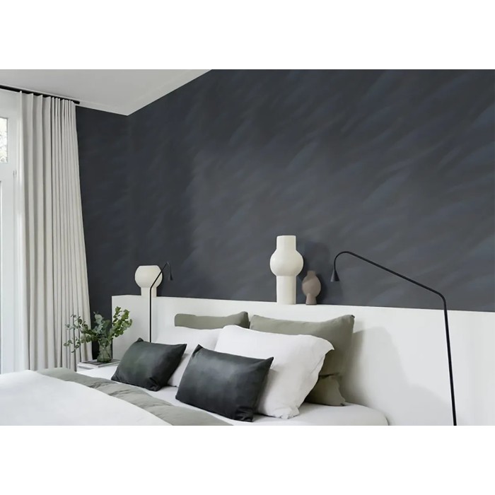 Papel pintado dormitorio moderno azul antracita - Rasch Sky Lounge 608076