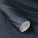 Rasch|Papier peint chambre moderne bleu anthracite|Papier Peint