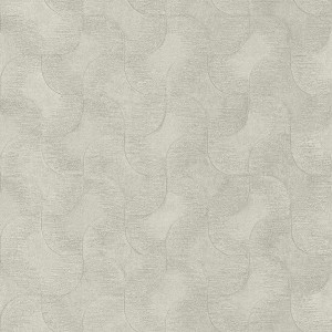 Casadeco|Light grey oriental-style wallpaper with crumpled origami paper squares|Wallpaper