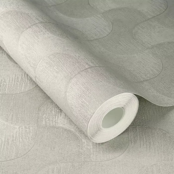 Rasch|Wallpaper modern light gray puzzle shapes|Wallpaper
