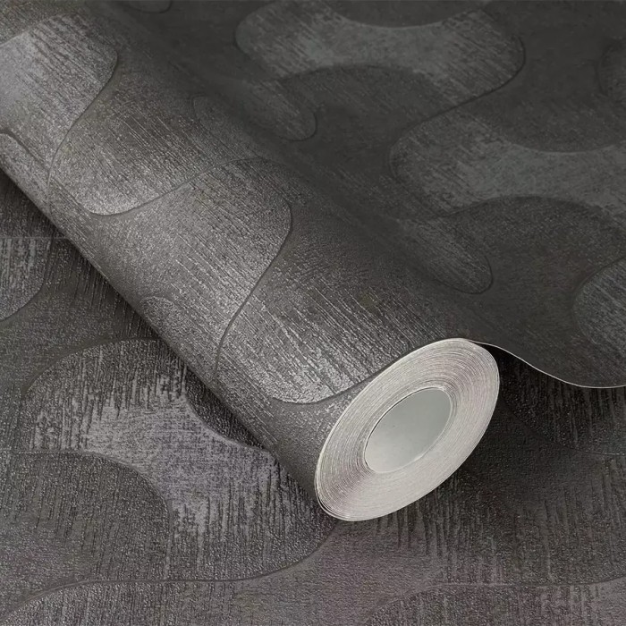 Rasch|Papier peint style moderne gris foncé effet 3D|Papier Peint