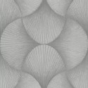 Rasch|Papier peint style japonais moderne gris argent|Oriental