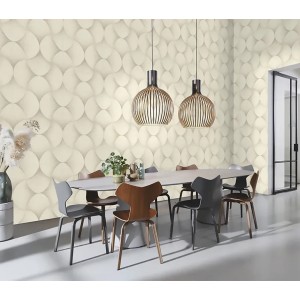 Marburg|Wallpaper modern green 3D wood blocks|3D Effect 2