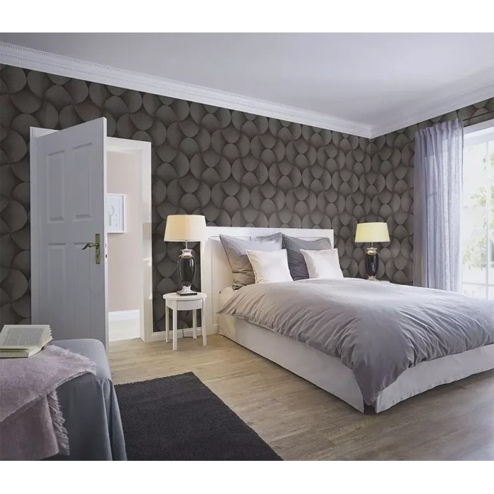 Rasch|Papier peint chambre moderne style oriental gris|Papier Peint