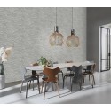 Rasch|Papier peint salon moderne japonais argenté|Oriental
