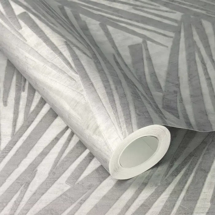 Rasch|Papel pintado salón moderno japonés plateado|Oriental