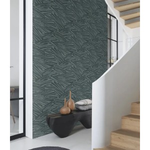 Casamance|Geometrische Holztapete Intarsien braun|Modern 2